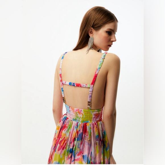 Nocturne Printed Flowy Dress - Picture 3 of 12